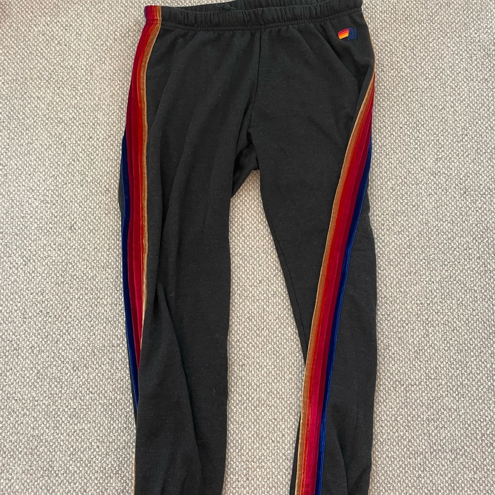 Aviator Nation velvet stripes sweatpants